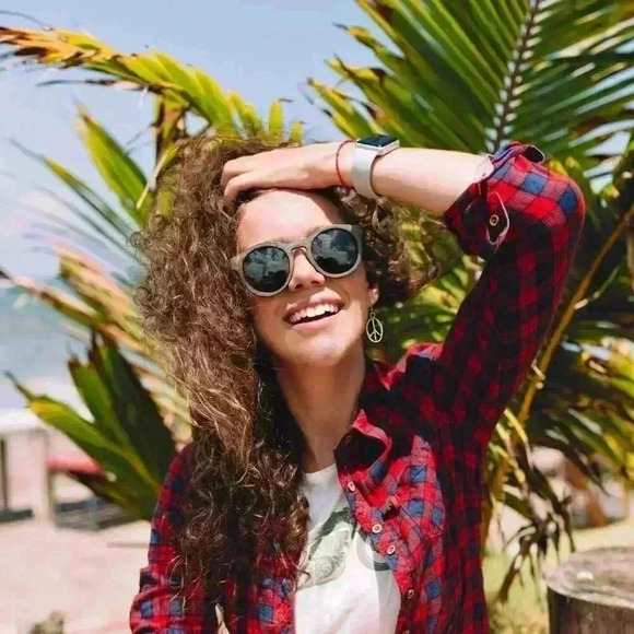 Peace sign hippie earrings hippy accessories silver bohemian retro jewel… - Picture 2 of 9